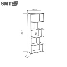 Modern multilayer stereoscopic wooden bookcase